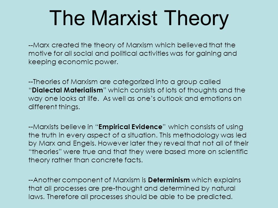 Marxist perspective